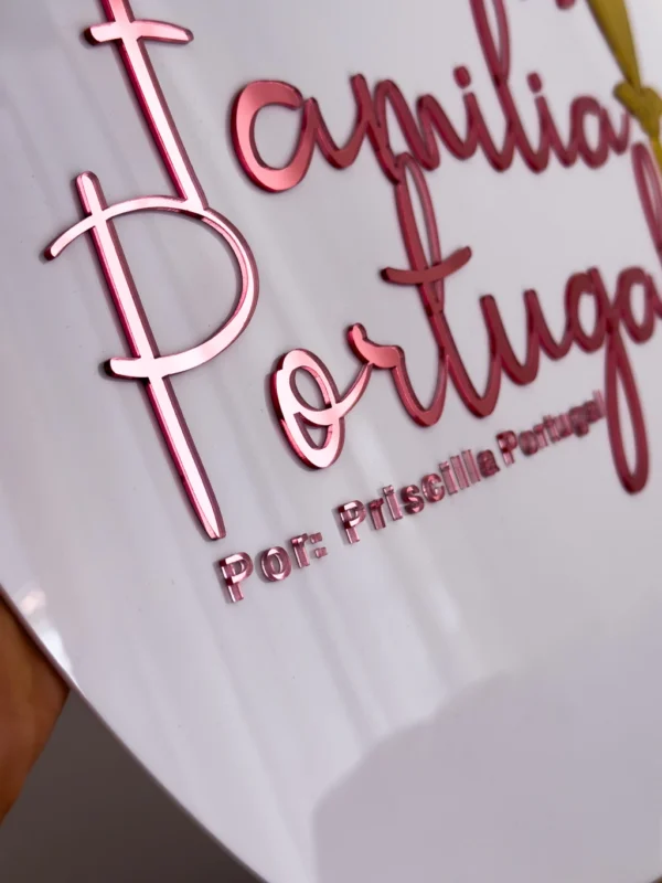 Placa Redonda com Logo em Acrílico sem LED - Imagem 10