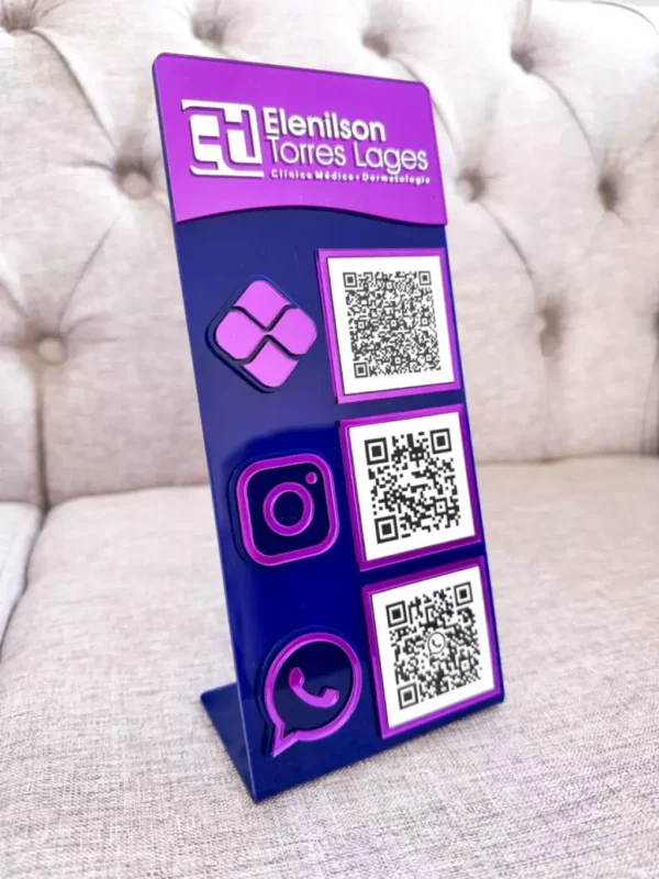 Display 3 QR Code Linha Linha Vértice - Imagem 10