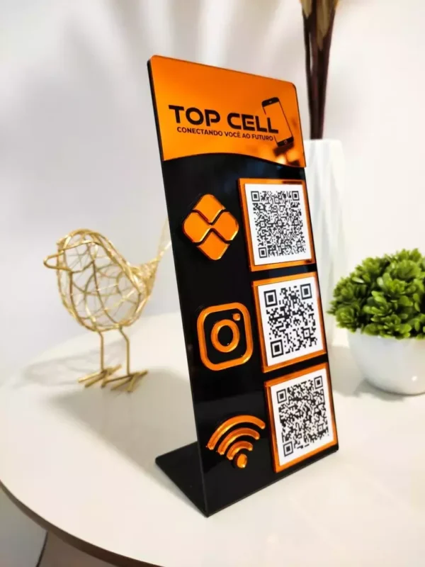 Display 3 QR Code Linha Linha Vértice - Imagem 11