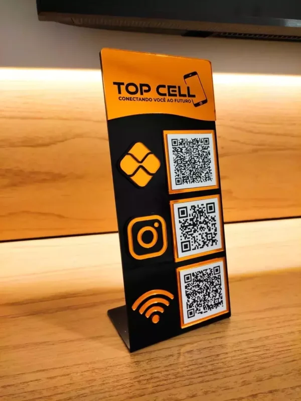 Display 3 QR Code Linha Linha Vértice - Imagem 14