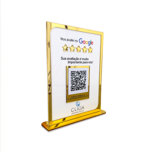 Display 1 QR Code Google Linha Lumière