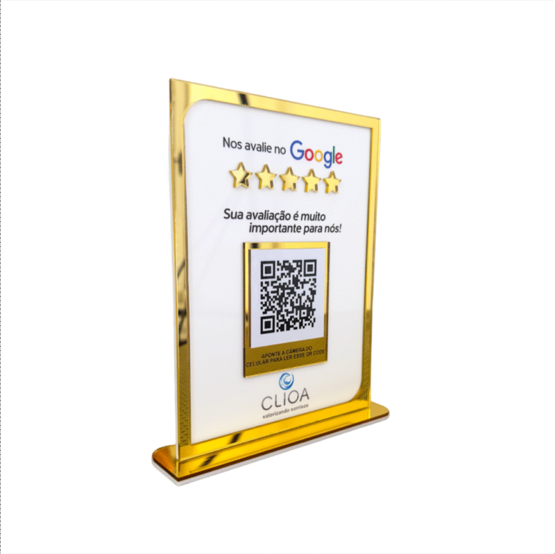 Display 1 QR Code Google Linha Lumière