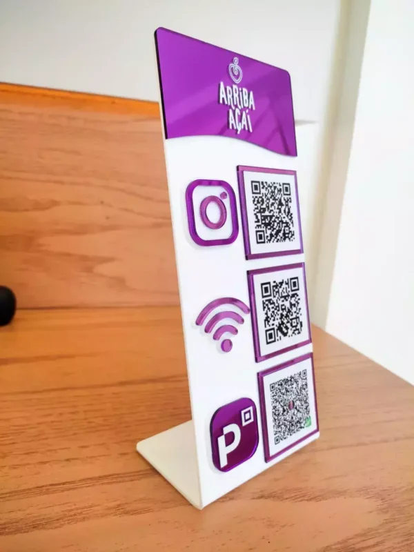 Display 3 QR Code Linha Linha Vértice - Imagem 4