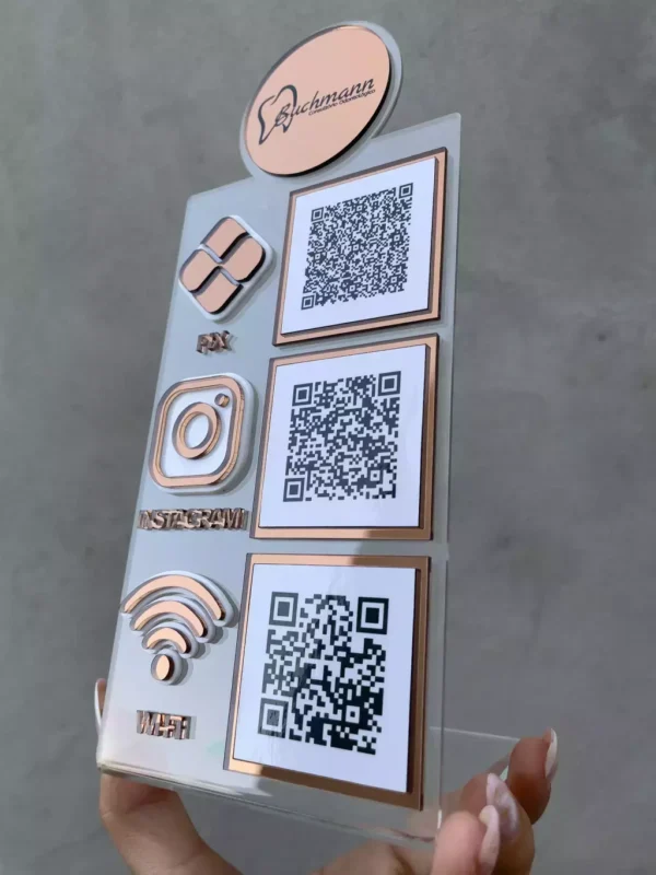 Display com 3 QR Codes Linha Triplus - Imagem 5