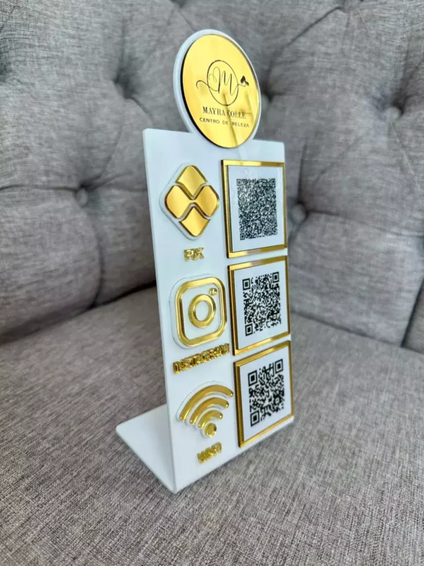 Display com 3 QR Codes Linha Triplus - Imagem 8