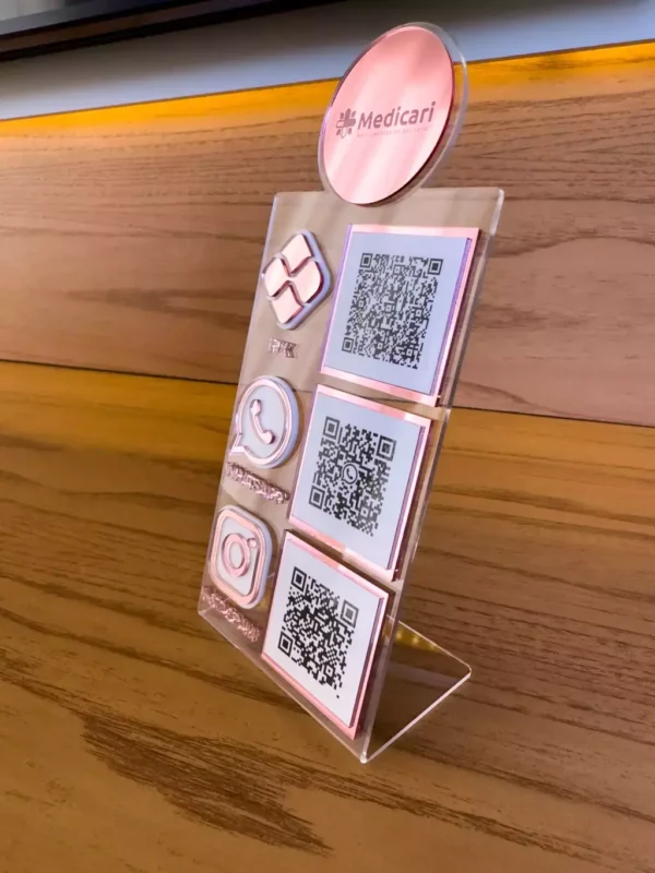 Display com 3 QR Codes Linha Triplus - Imagem 11