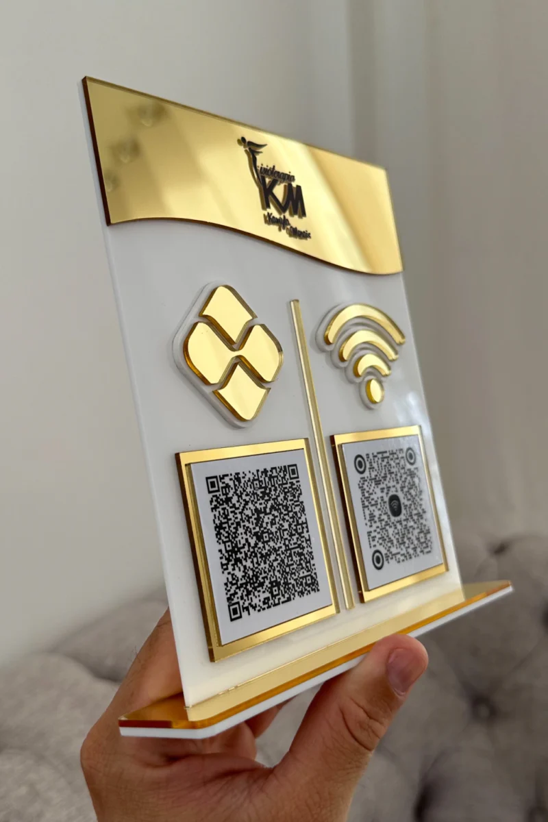 Display 2 QR Code Linha Dueto