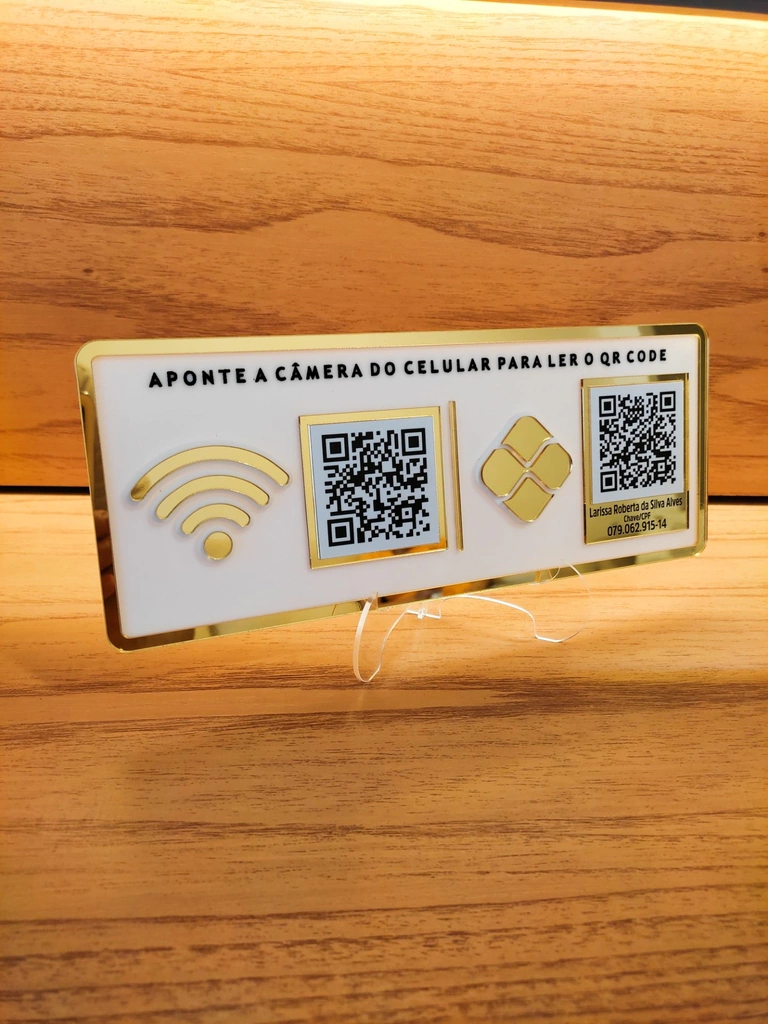Display 2 QR Code Linha Luminaris
