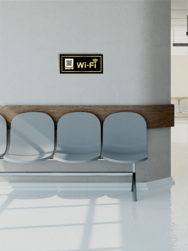 Display em Acrílico Personalizado com QRCode para Wi-Fi - Imagem 2