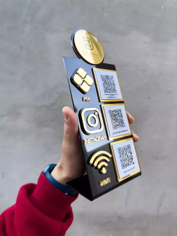 Display com 3 QR Codes Linha Triplus - Imagem 16