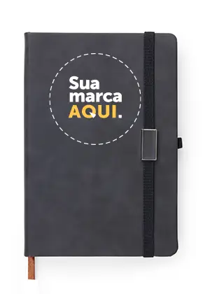 Caderneta Emborrachada Grande Personalizada