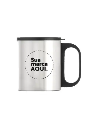 Caneca de Inox 180 ml - Personalizada a Laser